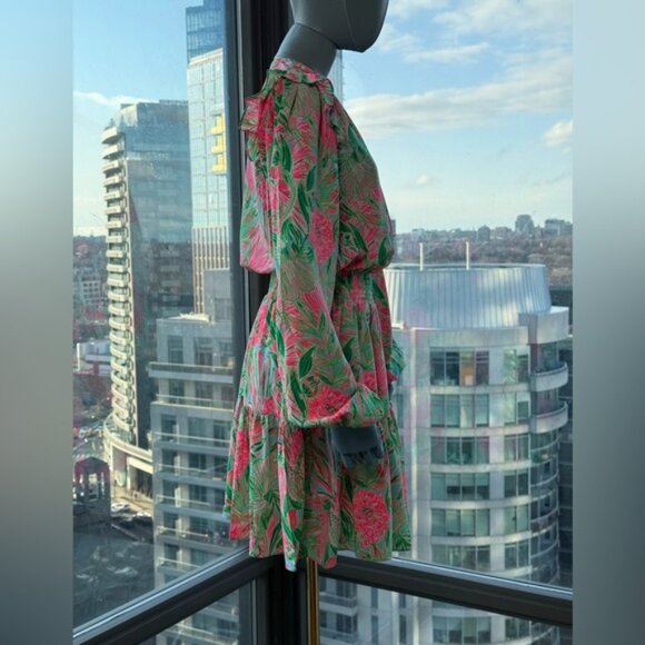 🆕 LILLY PULITZER 🧿 NWT Taviana Stretch Dress, Coming in Hot Blue Horizon, Sz 4 - Picture 7 of 13